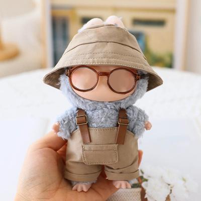 Doll Clothes Set for 15/17cm La Bubu Overalls Glasses Hats And Shoes Set Stylish Dolls Wardrobe Accessories