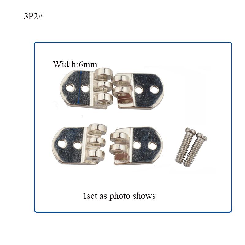 

10sets quality hinges for spectacle hinges for plastic frame acetate frame wood horn frame nickel color screw on with screw