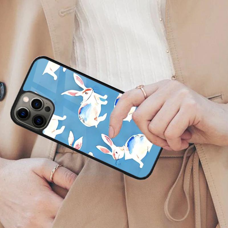 

Bunny Rabbit Painting Design Magnetic Phone Case For APPLE iPhone 17 Air 16 14 13 12 Pro Max 15 Plus Wireless MagSafe Cover iPhone 13mini