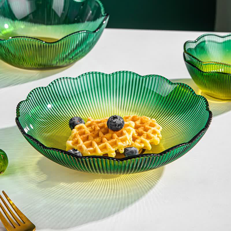 LOVWISH Petal Glass Serving Bowl