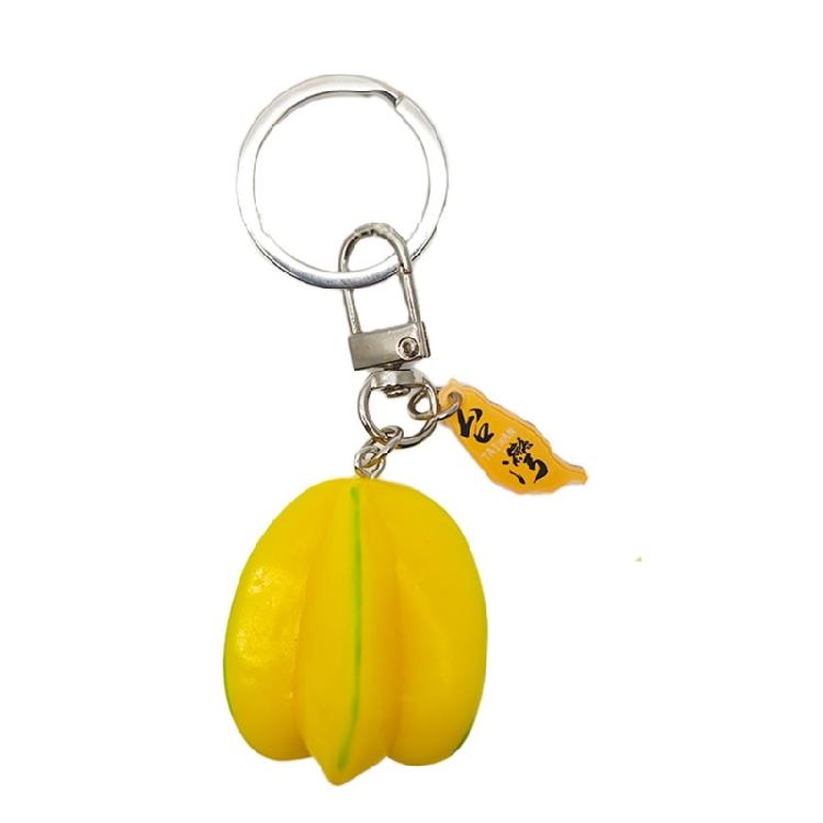 Playful Miniature Fruit Pendant Keychain Multi Purpose Decoration Wallet Hanging Ornament For Bags Phones Youth
