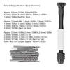 49Pcs/Set High Speed Steel Twist Drill Bits Set ABS Handle Manual Drill Bits for Wood Plastic Rubber Modeling DIY Tools