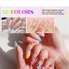 Nail Art Marker Set 12 Pieces Water-Based Quick-Dry Nail Polish Pens Fine Tip Nail Drawing Tools for Detailed Nail Designs and Decorations