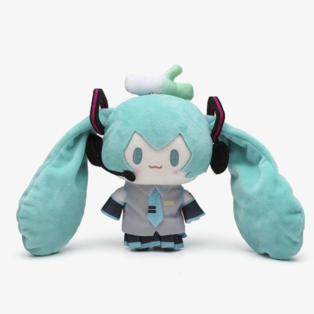 Hatsune Miku Kawaii Q Version Figure Doll Cute Hamburg Doll Clothes Anime Peripheral Bag Pendant Toy Soft Ornament Toys Gifts