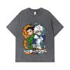 275 GSM Washed T-shirts 100% Cotton HXH V7 Gon Killua Print Unisex Heavy Cotton T Shirt