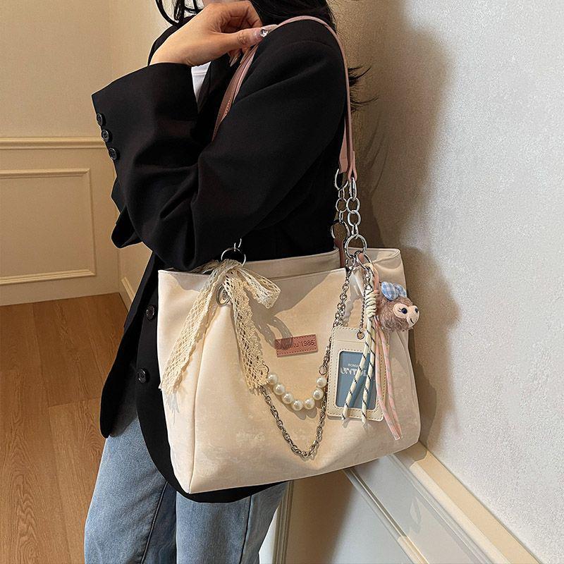 

Trendy Cute Tote Bag 2025: Large Capacity, Versatile Shoulder Bag for Commuting