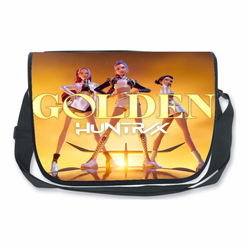 Huntrix Kpop Dämonenjäger Kinderrucksack und Umhängetasche für Grund- und Sekundarschüler