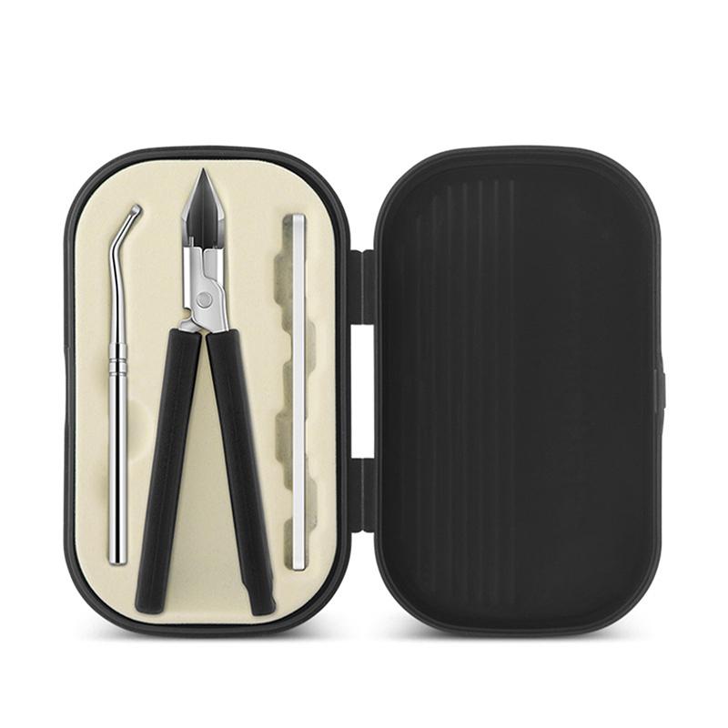 Tagliaunghie Super Inclinato e Appuntito per Unghie Incarnite o Spesse Trimmer Anti-Schizzo Pinzetta per Unghie in Acciaio Inossidabile