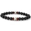 Popular Coconut Chip Volcanic Stone Bracelet Imitation Obsidian Yoga Energy Black Glitter Stone Bracelet