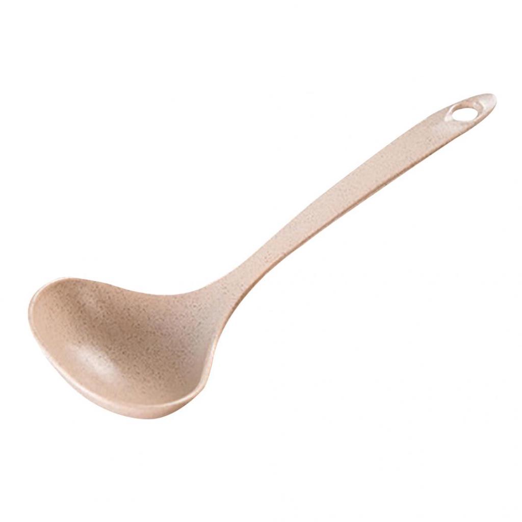 Wheat Straw Spoon Coffee Soup Tea Long Handle Teaspoon Home Kitchen Tool Gift