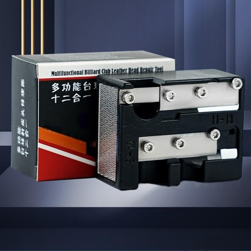 Durability Pool Corrector Stick Billiards Pool Cue Tip Trimmer Repair Tool for Home and Club Use