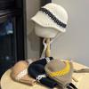 New Autumn and Winter Niche Short Ear Protecting Woolen Hat for Women To Keep Warm and Slim Personalized Lanyard Knitted Hat Lei Feng Hat