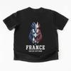 Frankreich Hahn T-Shirt Frankreich Fußball T-Shirt Französisches Fußball Fan T-Shirt 2026 Sommer Unisex Unisex Mode Oversized Baumwoll T-Shirt Y2k