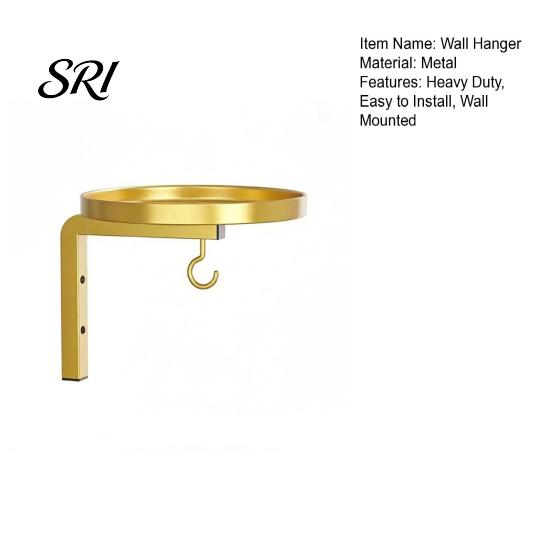 Bird Bath Wall Hanger Mounted Feeder, Heavy Duty Metal Birdbath Bowl with Garden Hook, Feeder Bracket for Outdoor Yard Mount Hook