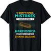 I Don't Make Mistakes When Playing Harmonica Music T-Shirt