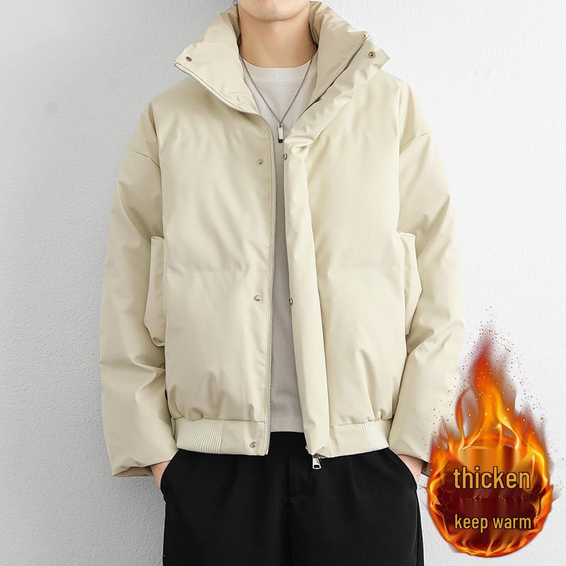 Мужская модная кожано-хлопковая куртка 2024 Осень/Зима 3XL