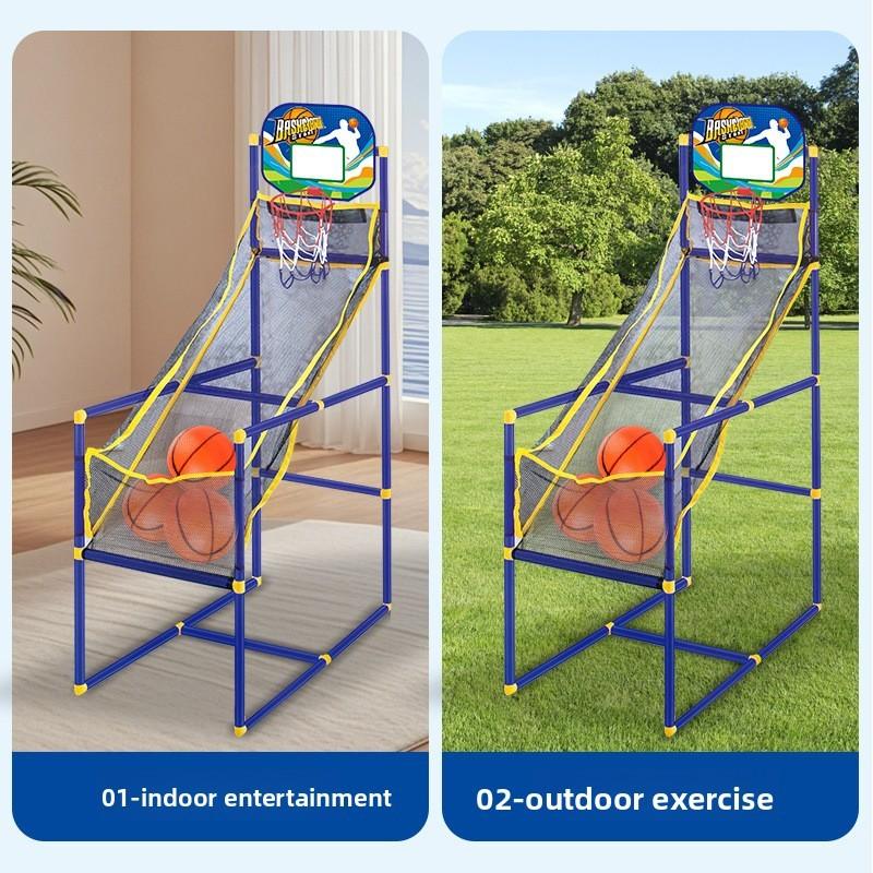 Indoor Outdoor Childrens Basketball Hoop With Inflatable Ball And Pump For Active Play