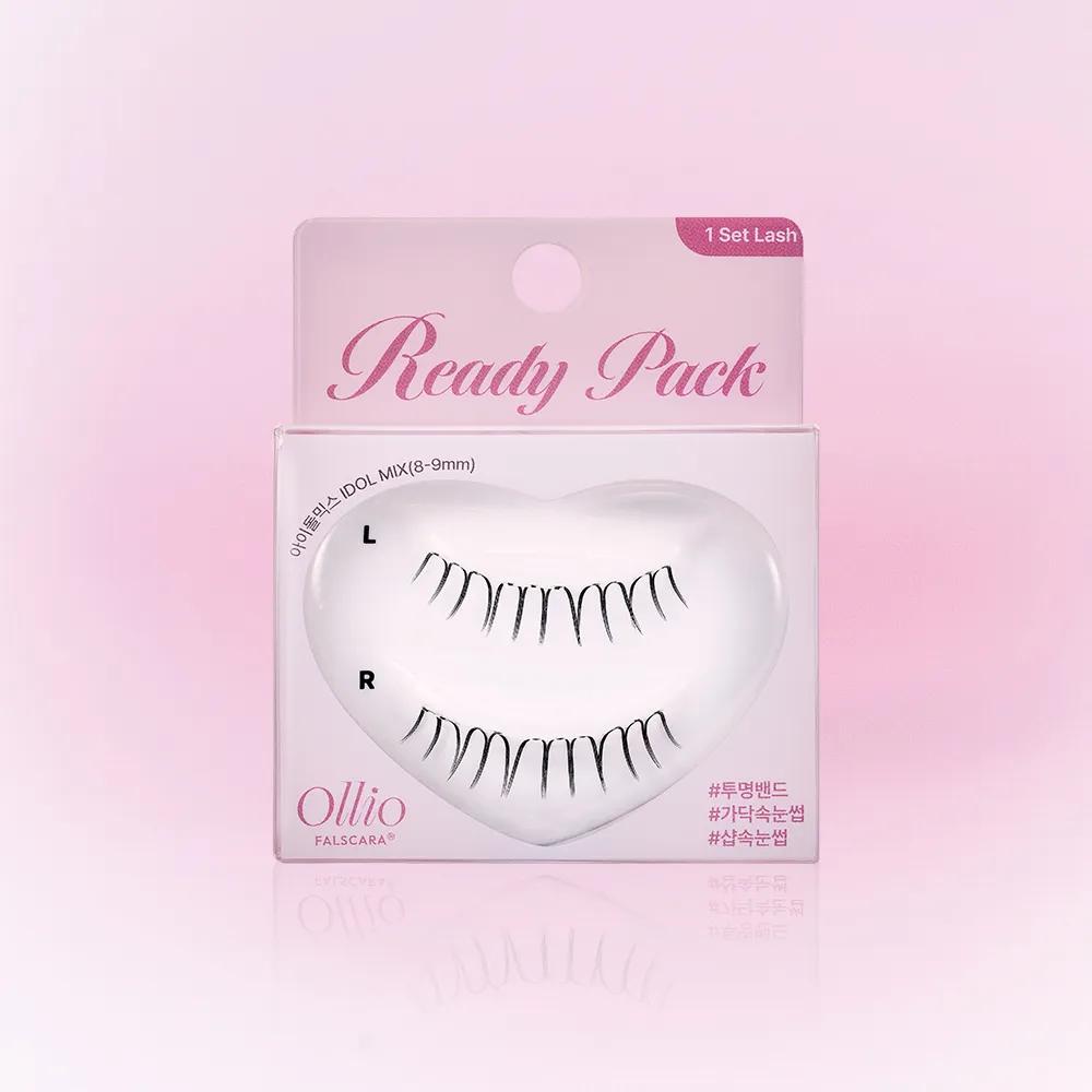 Ollio Falscara Eyelash [Ready PACK] 8pcs Idol Mix (8-9mm) 8pcs
