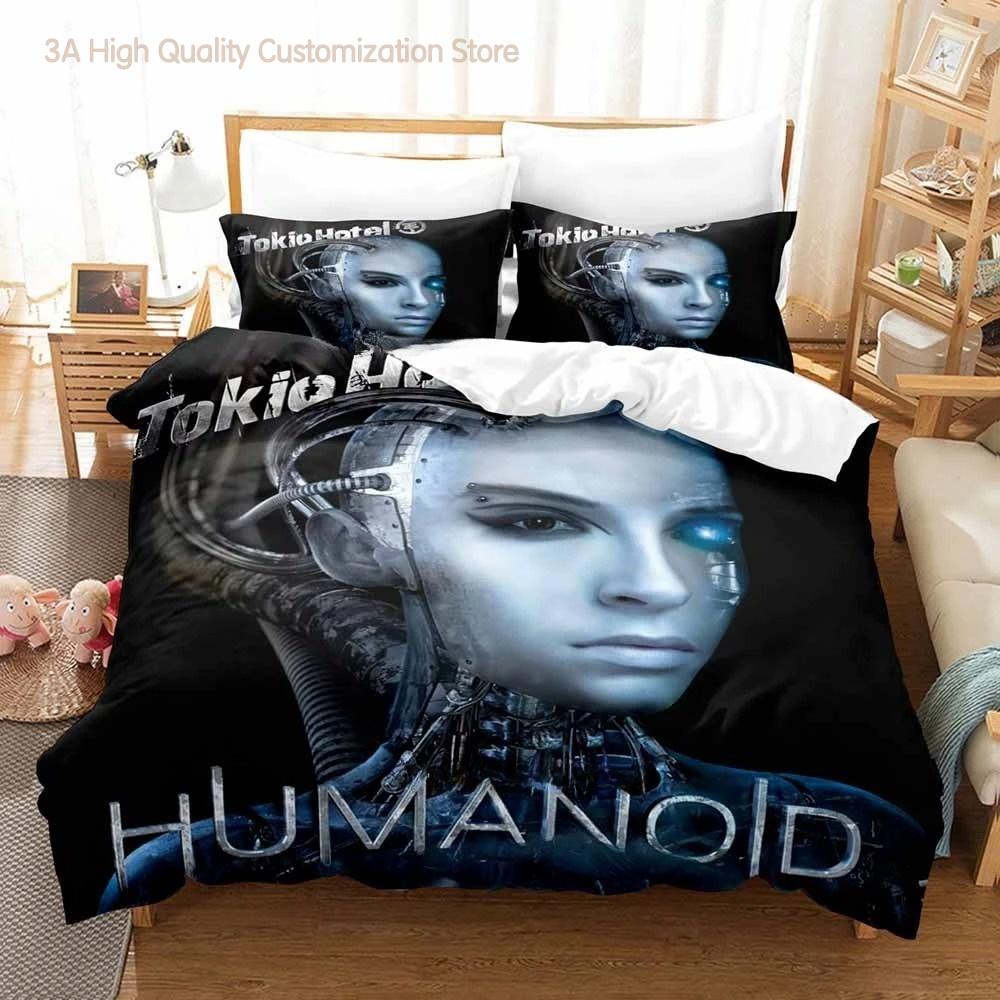 Tokio Hotel Bedding Set Single Twin Full Queen King Size Bed Set Adult Boys Bedroom Duvetcover Sets 3D Anime Bed Sheet Set