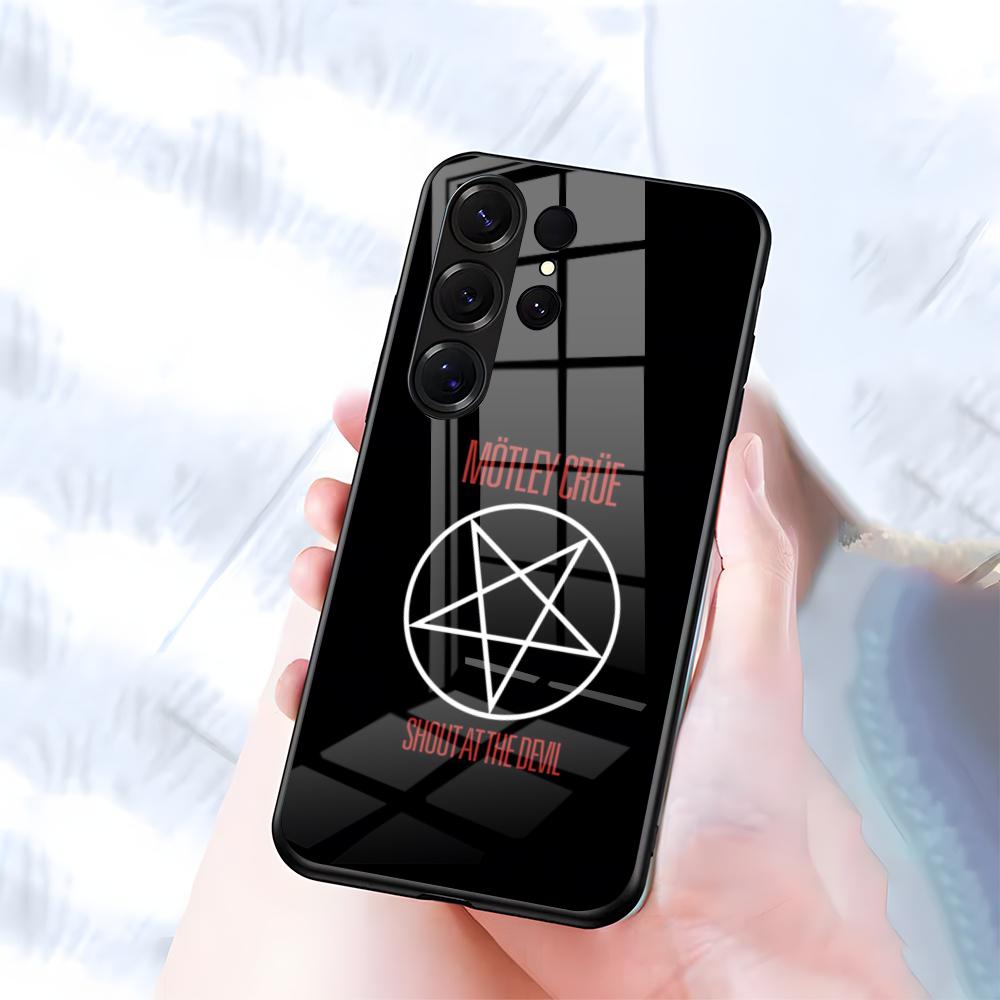 M-MotleyS Rock C-CrueS Phone Case For Samsung S26 S25 S24 FE S23 S22 S21 Plus S20 Ultra Note20Ultra Black Glass Cover