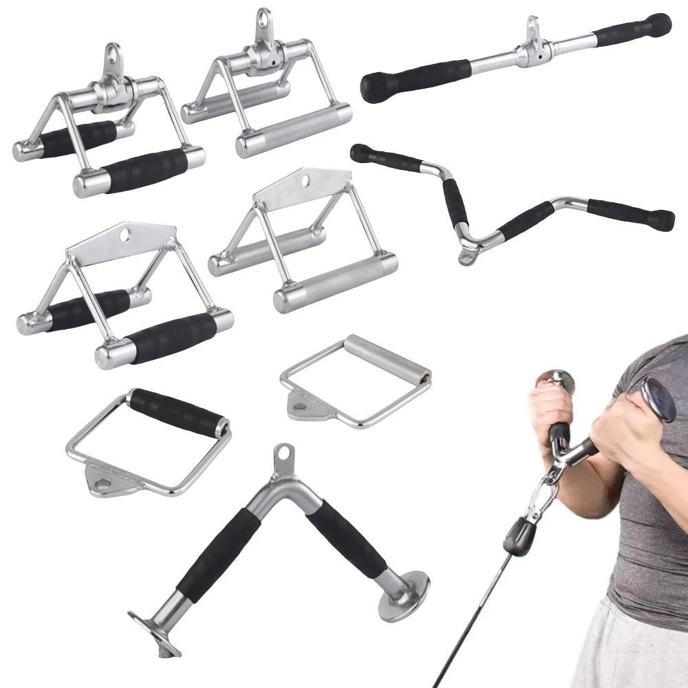 Anti-slip Double D Row Handle Rubber Cover Gantry Lever Handle  Strength Training