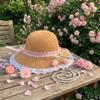 Lace Straw Hat Wide Brim Sunshade Hat Fashion Sunscreen Hat  Summer