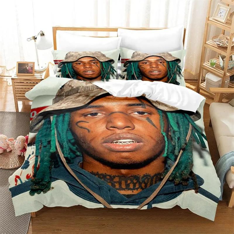 Adult And children's 3D Printed Bedding set, Single Double bed, Full Size bed, King Size Bed set, rapper, singer, Juice Wrld Bed