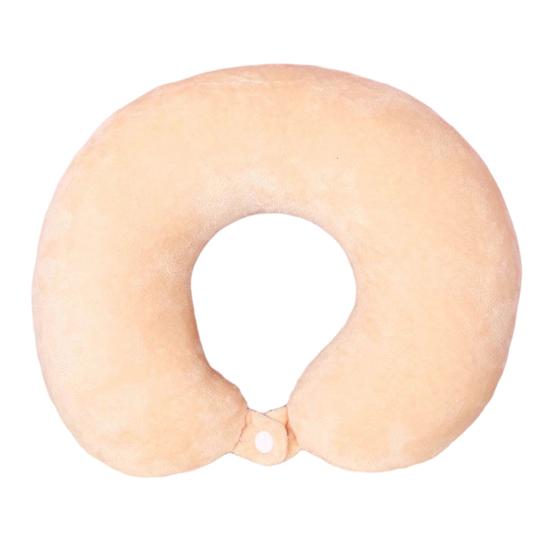 U Shaped Neck Pillow, Solid Color Travel Pillow, Breathable Neck Support Pillow, Portable Headrest for Travel Office Home Planes Trains Self-Driving