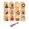 Christmas Tags Christmas Decoration Tags Creative Bags with String Attached
