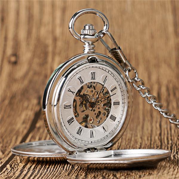 Orologio Da Tasca Vintage Uomo Con Catena | Quadrante Numeri Arabi Stile Selvaggio West | Regalo Per Papà