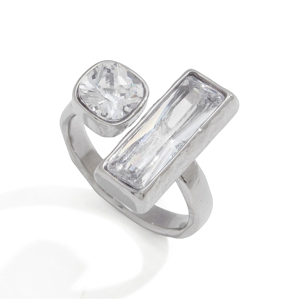 

Yori Exquisite White Cubic Zirconia Bling Stainless Steel Classic Thin Chic Ring Luxury Engagement Wedding Fashion Jewelry Gift