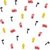 120 Fire Truck Confetti, Firefighter Table Confetti, Red Glitter Fire Truck Cut Outs, Firefighter Paper Scatters for Fireman Birthday/Baby Shower
