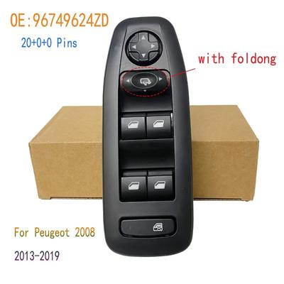 Car Aaccessories for Peugeot 2008 5 Door Hatchback 2013- Front Left Electric Power Window Switch Lifter Control Button Parts