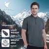 Vepeal Men's Seamless Quick-Dry Ice Silk Polo Short Sleeve VTX-137
