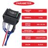 MKBKLLJY 4Pcs Momentary Motor Polarity Reverse Rocker Switch DC 20A