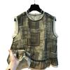 Retro Ethnic Style Sleeveless Chiffon Top Women's 1116 Summer New Loose Huge Good-looking Ruffle Edge Shirt Vest