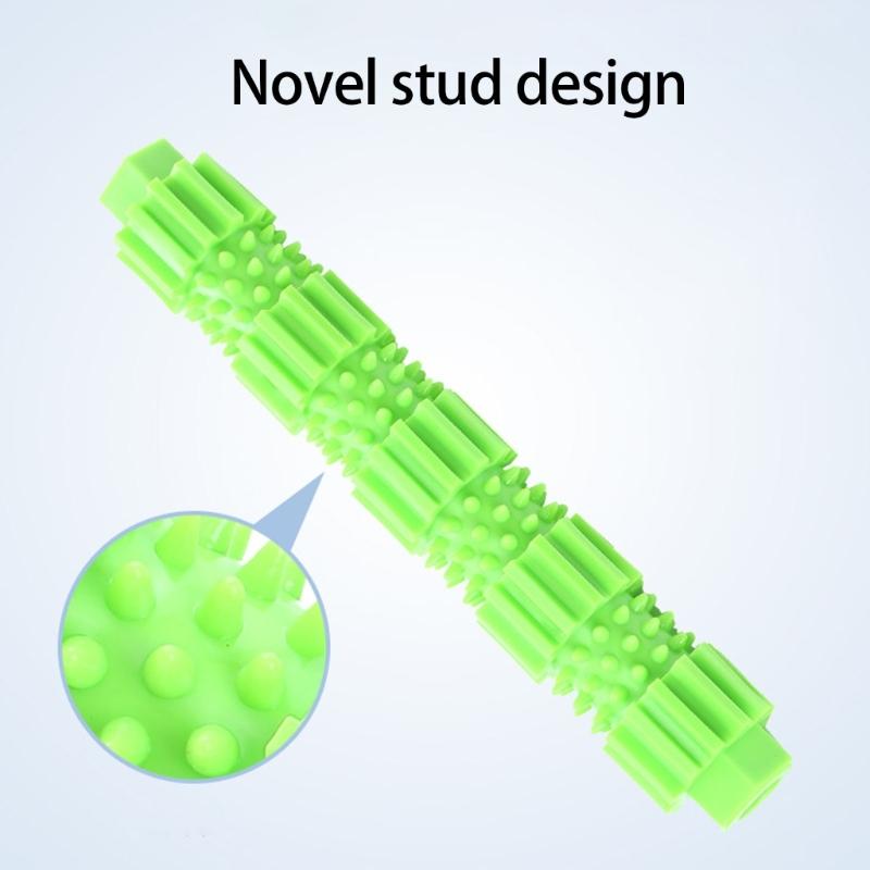 Durable Dog Chew Toy Featuring Dental Cleaning Spikes and Treat Dispenser Promotes Orals Health Easyly to Clean