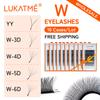 10PCS/SET LUKATME Premade Fans False Eyelashes 3D-7D W Shape Curl D 8-15mm Mix 3D 4D 5D 6D 7D Wholesale Eyelash Extensions