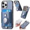 2 in 1 Detachable Cards Solt Wallet For Airtag Case For iPhone 16 Pro Max 15 Plus 14 13 12 11 XS Wireless Charging Stand Cover