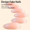 New Ballet-Style Wearable Nail Tips: Glitter French Nail Art Stickers