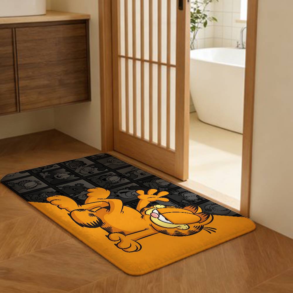Anime G-Garfield Süße Katze Küchenmatte Kinderzimmer Schlafzimmer Dekoration Balkon Rutschfeste Fußmatte Wohnzimmer Alfombra