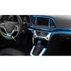 Fit For Hyundai Elantra 2017-2018 Titanium Blue Steering Wheel U-Type Cover Trim