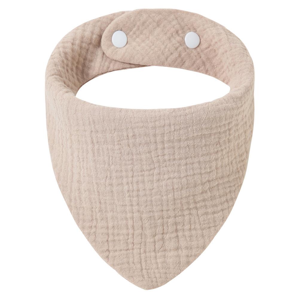Muslin Baby Infant Cotton Bib Solid Color Scarf Feeding Saliva Towel Bandana Burp Cloth Boy Girl Babies Accessories Newborn