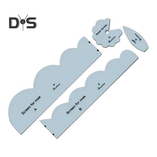 

Набор шаблонов 3D-роз, шаблон для поделок из роз своими руками, линейка для резки листьев, шаблон для шитья, для изготовления роз из ткани, свадебного декора 6inch