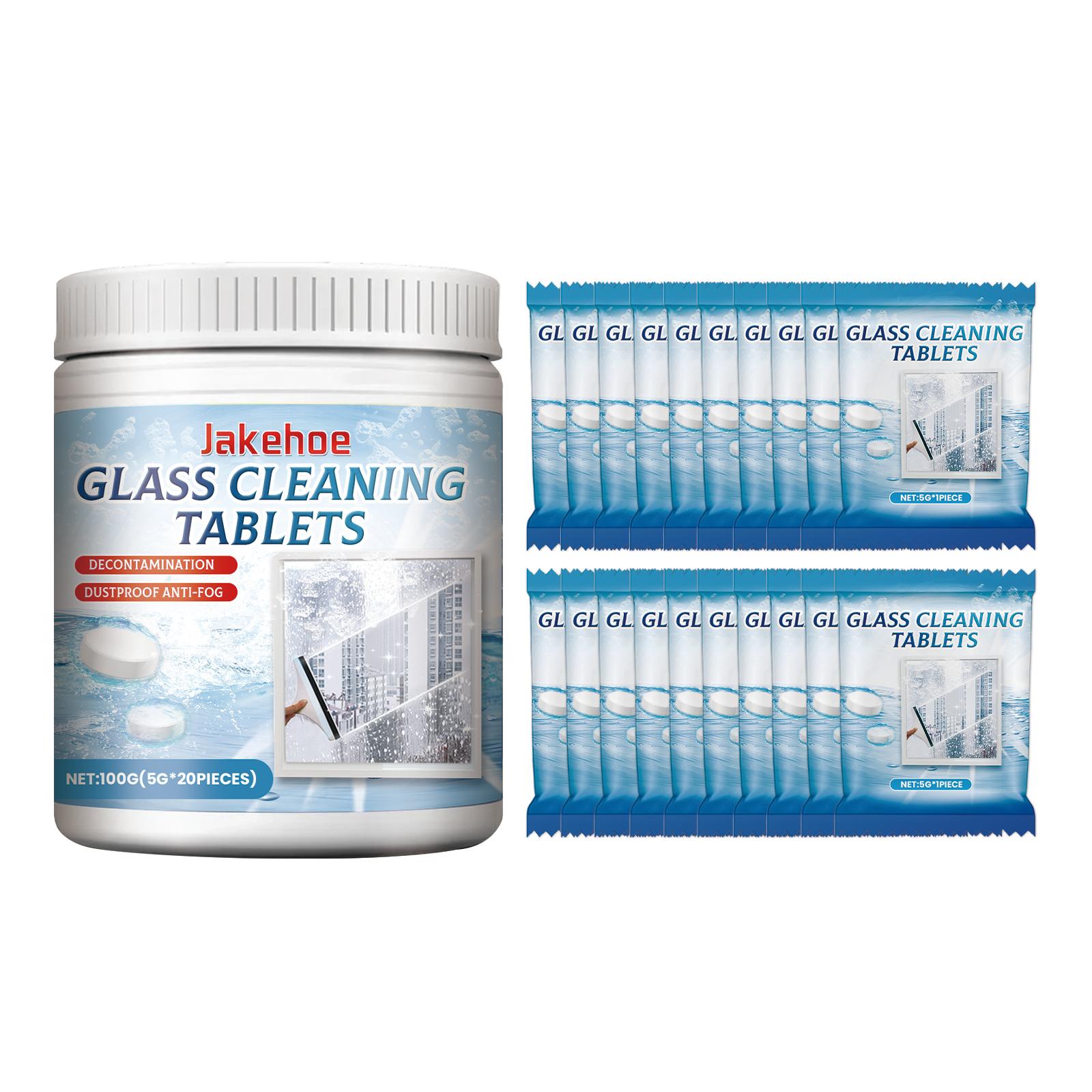 

Glass Cleaning Wipes For Bathroom Mirrors and Car Windscreens Removes Stains and Limescale Leaves Surfaces Crystal Clear