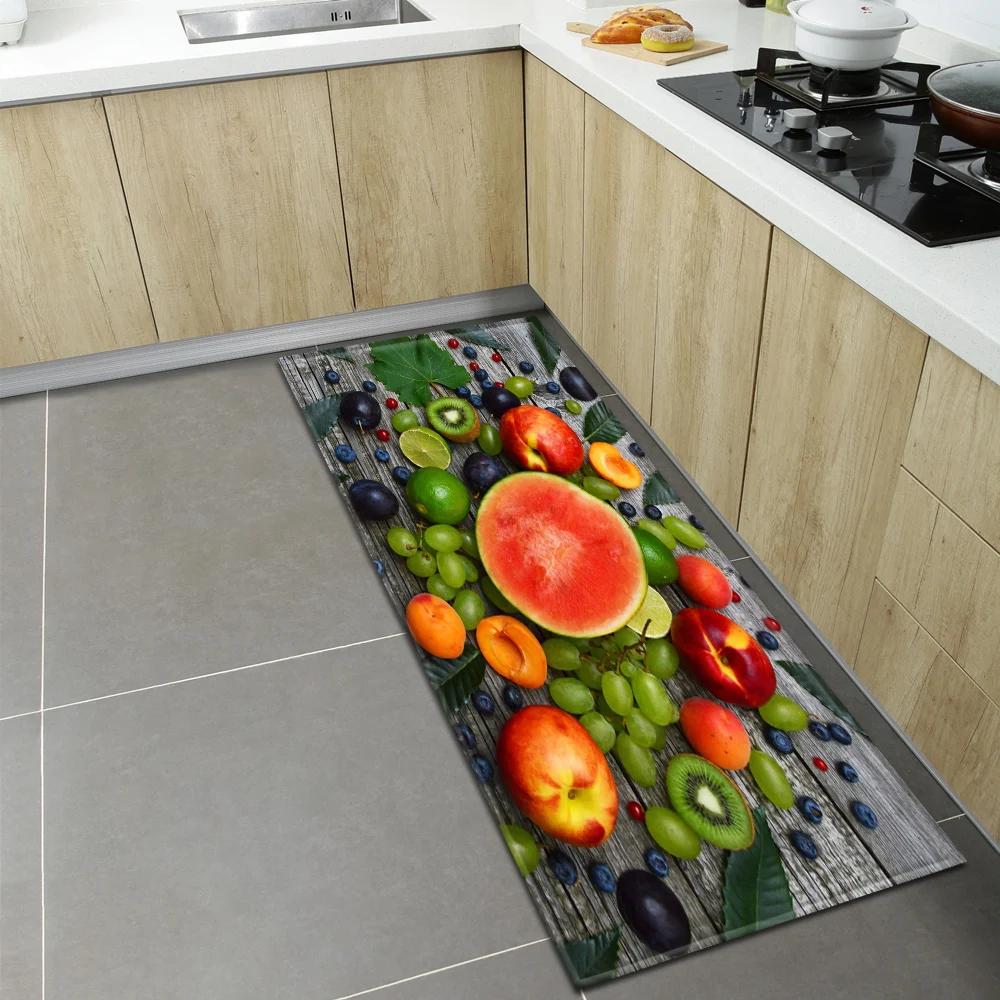 Bedroom Children Living Room Decoration Corridor Bathroom Non-slip Rug Fruit Pattern Kitchen  Home Door Mat