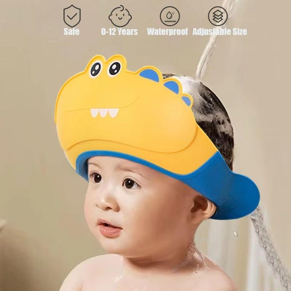 Adjustable Baby Shampoo Cap Soft Children's Bath Cap New Baby Shower Cap  For Kids