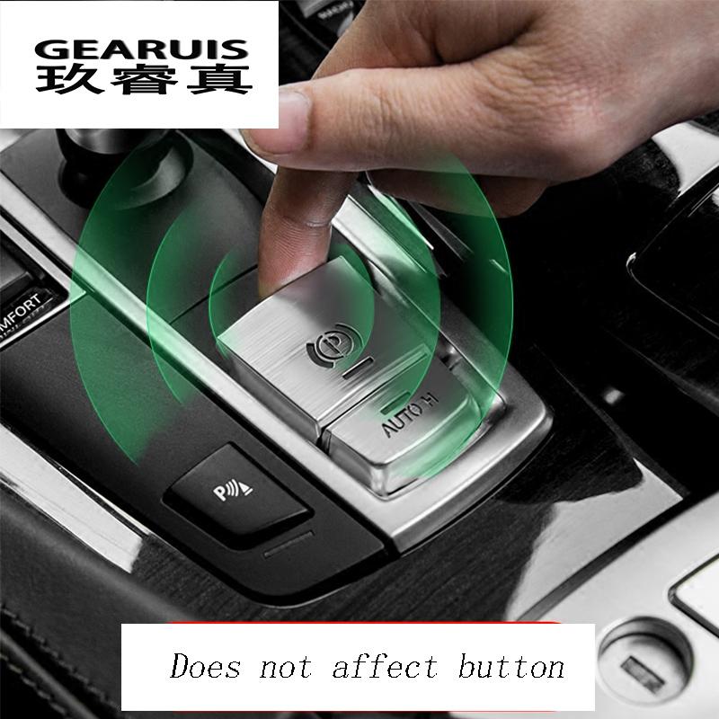 Auto Styling Zentrale Handbremse H-Taste Abdeckung Metall Aufkleber Trim Für BMW 5/6/7 Serie F10 GT F07 X3 f25 x4 F26 X5X6