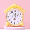 Small Alarm Clock Colored Children's Alarm Clock Cartoon Alarm Student Alarm Clock Silent Quartz Alarm Clock