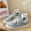 Niche original single shoes breathable bread shoes autumn new thick-soled leather board shoes